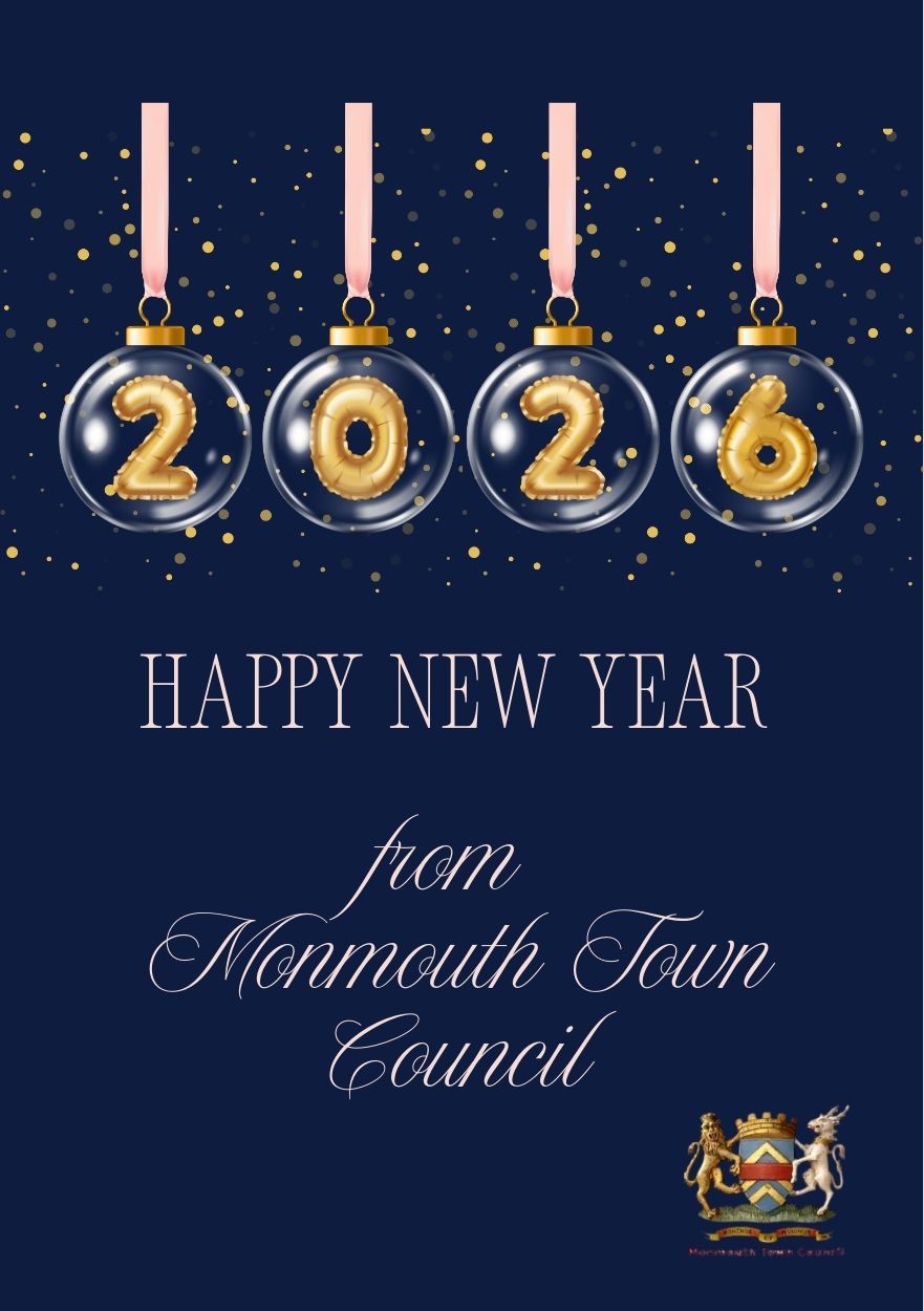 Happy New Year from Monmouth Town Council Poster