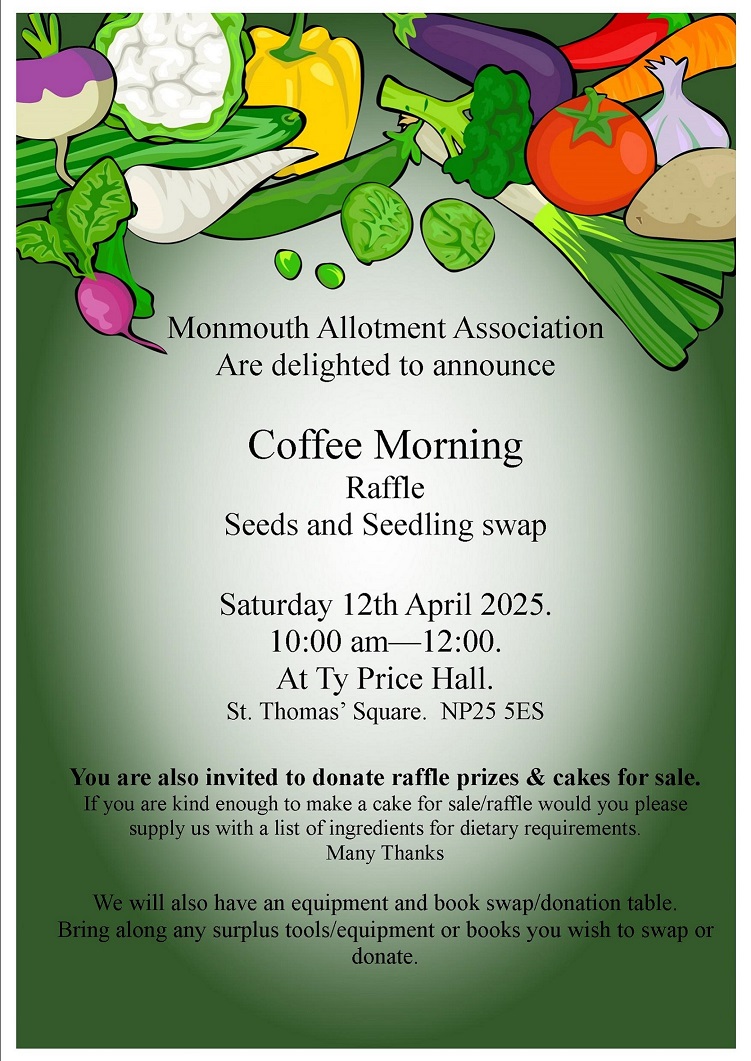 Poster for Coffee Morning on 12th April 2025