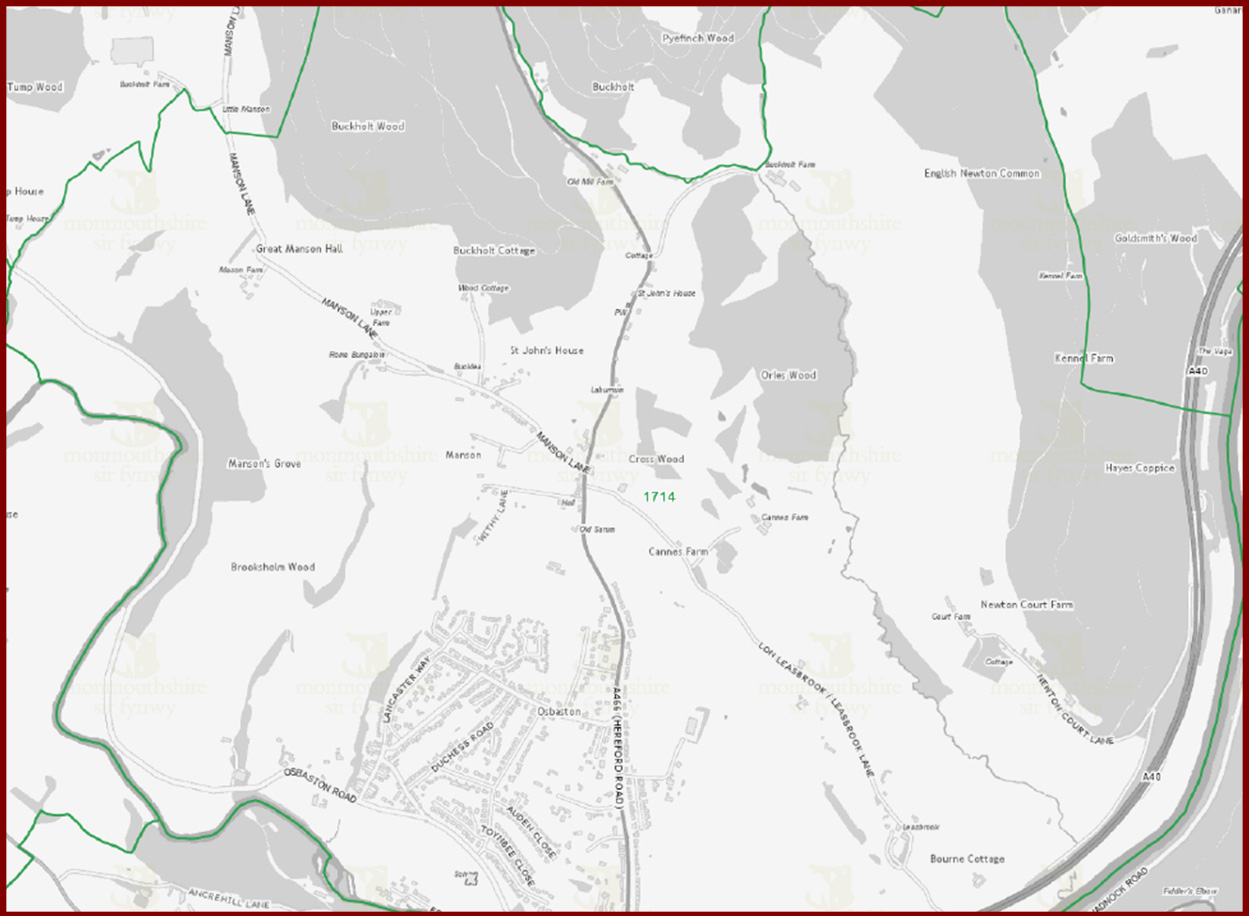 Dixton with Obaston Ward Map