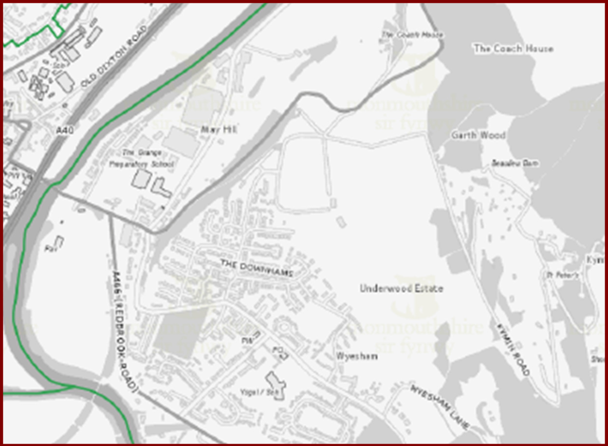 Wyesham Ward Map