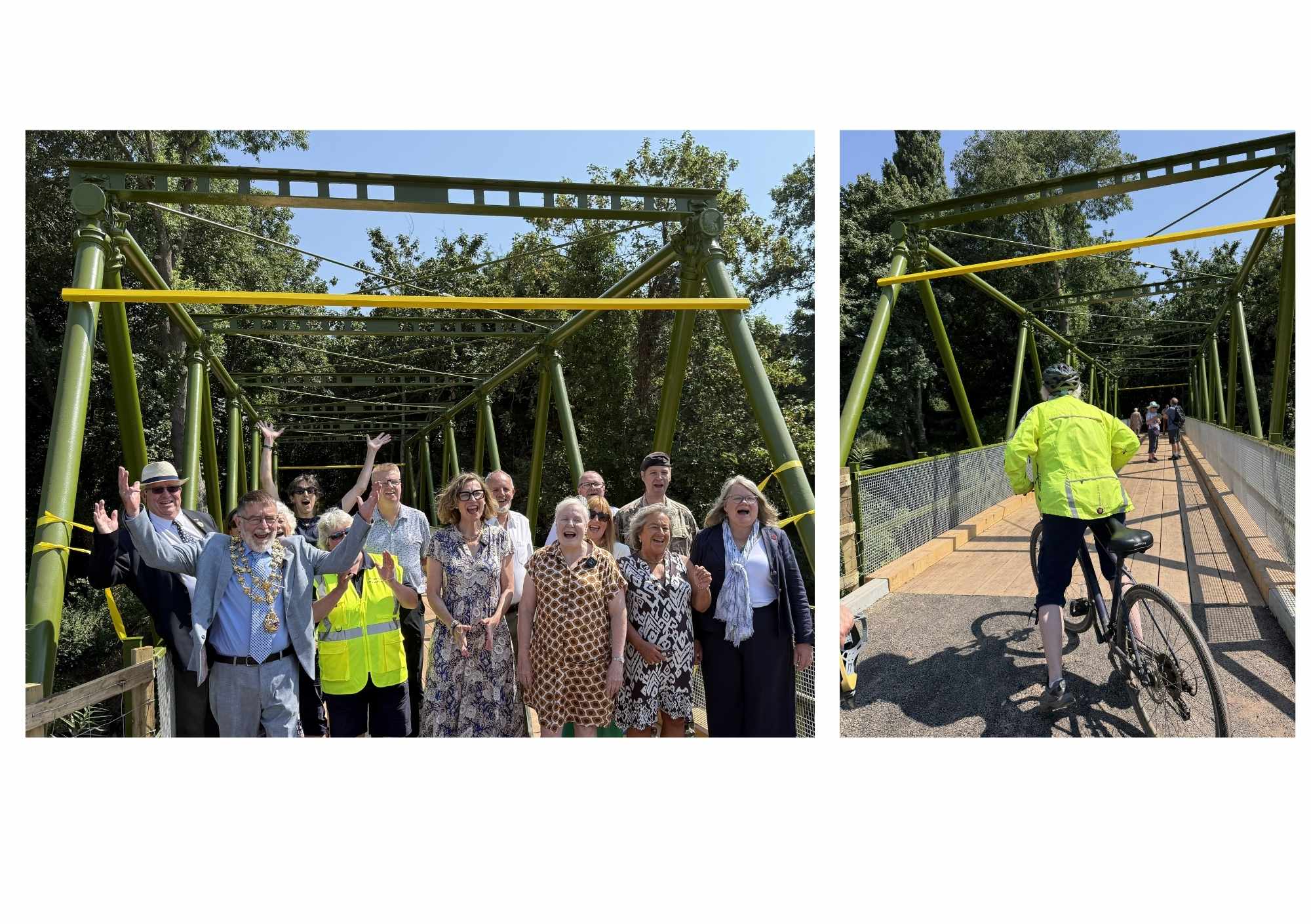 Images of completion of works celebration 