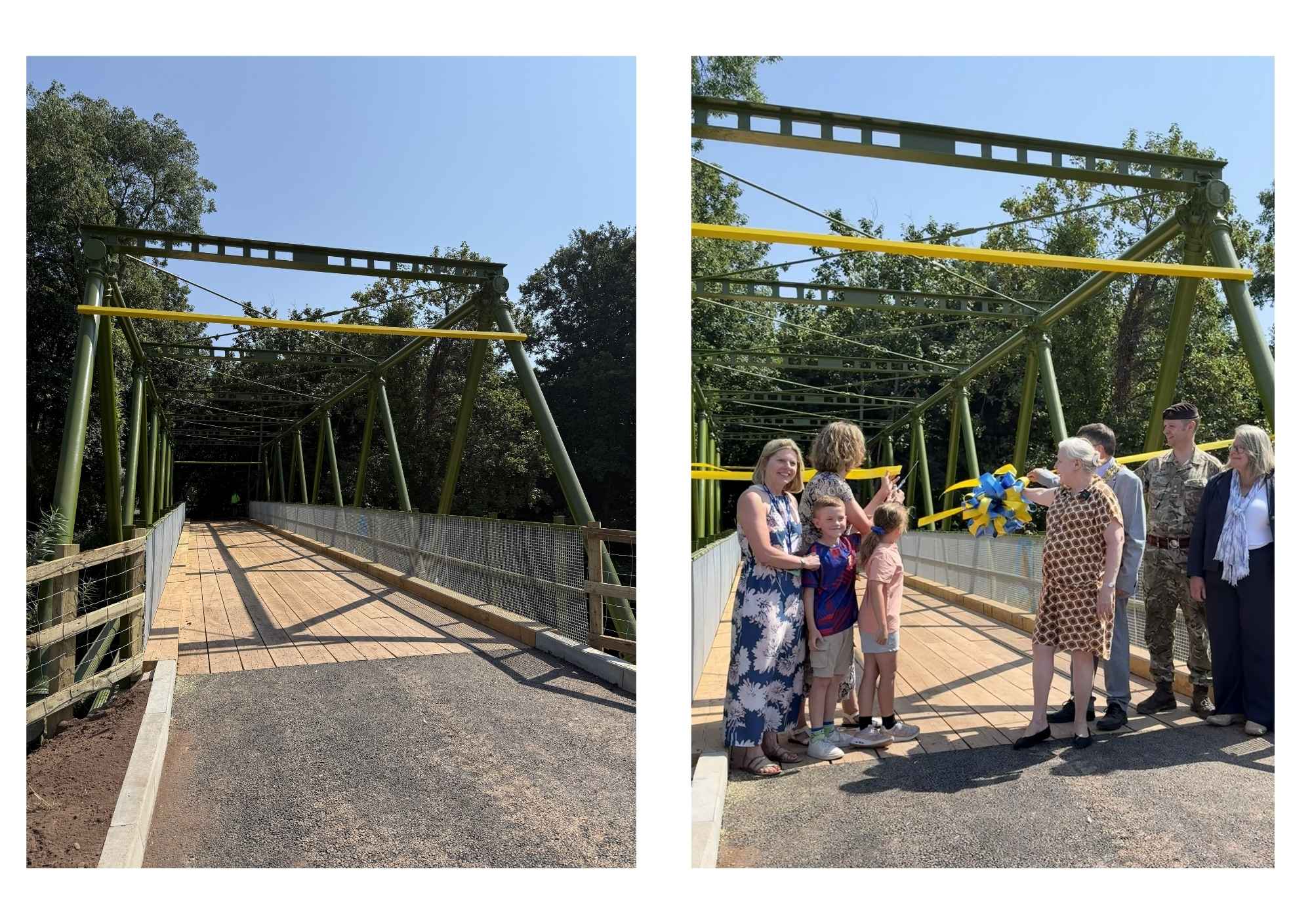 Image of repaired Inglis Bridge & ribbon cutting celebration 