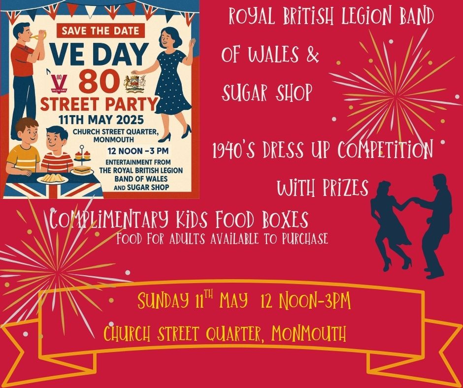 VE80 Street Party Poster for 11th May 12 Noon to 3pm